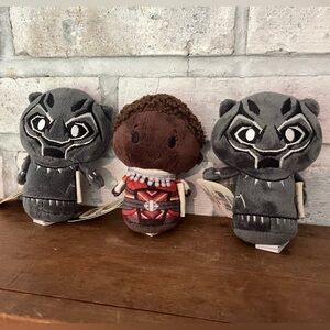 Hallmark Itty Bittys Lot Of‎ 3  T'CHALLA  BLACK PANTHER 2 & Nakia 1 Marvel